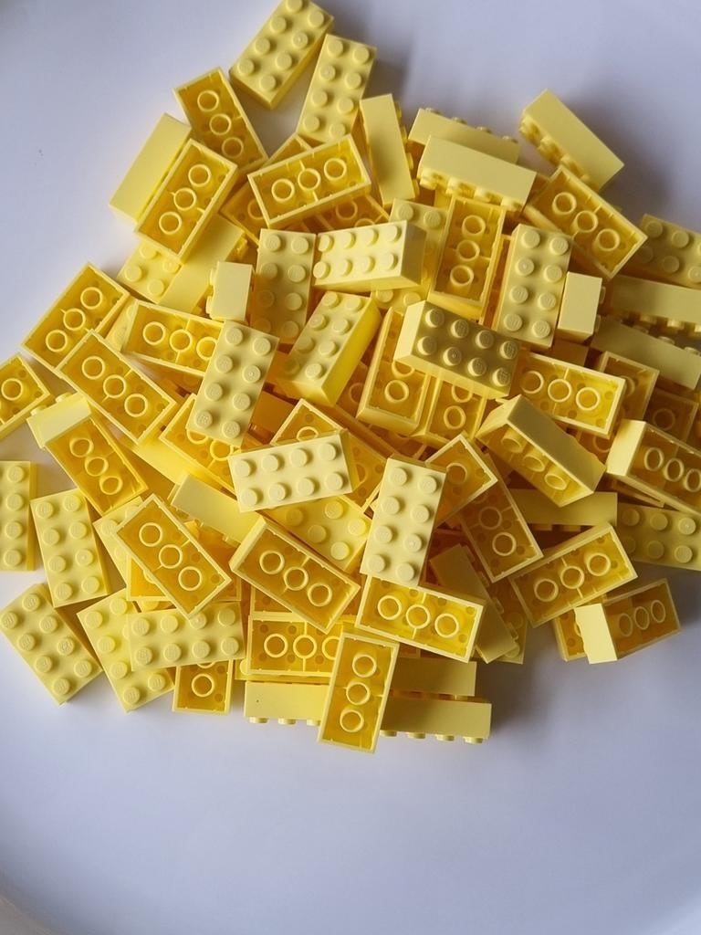100 nieuwe lego stenen 2x4 cool yellow 3001, Ophalen of Verzenden, Nieuw, Losse stenen, Lego