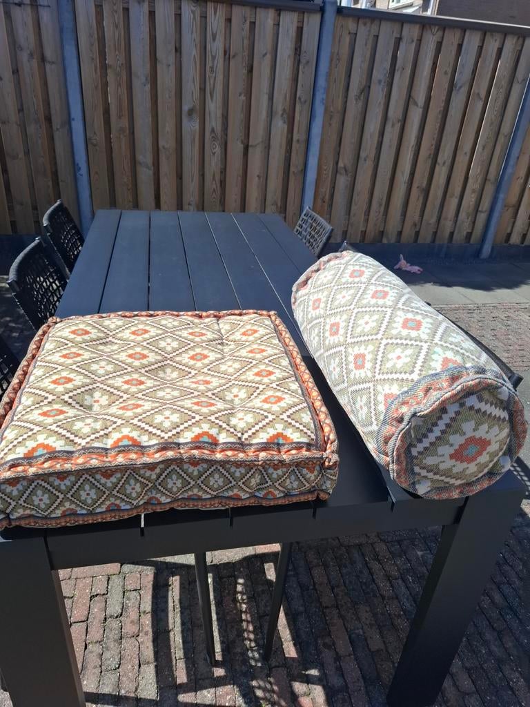 Matraskussen en armrol oriental kelim, Ophalen, Vierkant