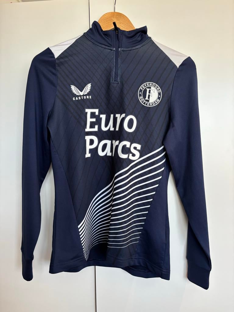 Feyenoord dames drill top maat S - Zeer goede staat, Ophalen of Verzenden, Zo goed als nieuw, Maat 36 (S), Blauw