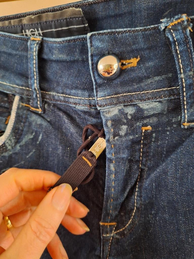 High Use jeans 36 S W 28 29 nieuwstaat, Kleding | Dames, Zo goed als nieuw, W30 - W32 (confectie 38/40), Verzenden, High Use