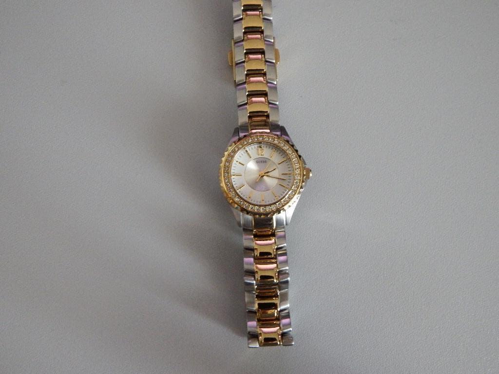 vergulde dameshorloge, Staal, Verzenden, Guess, Polshorloge