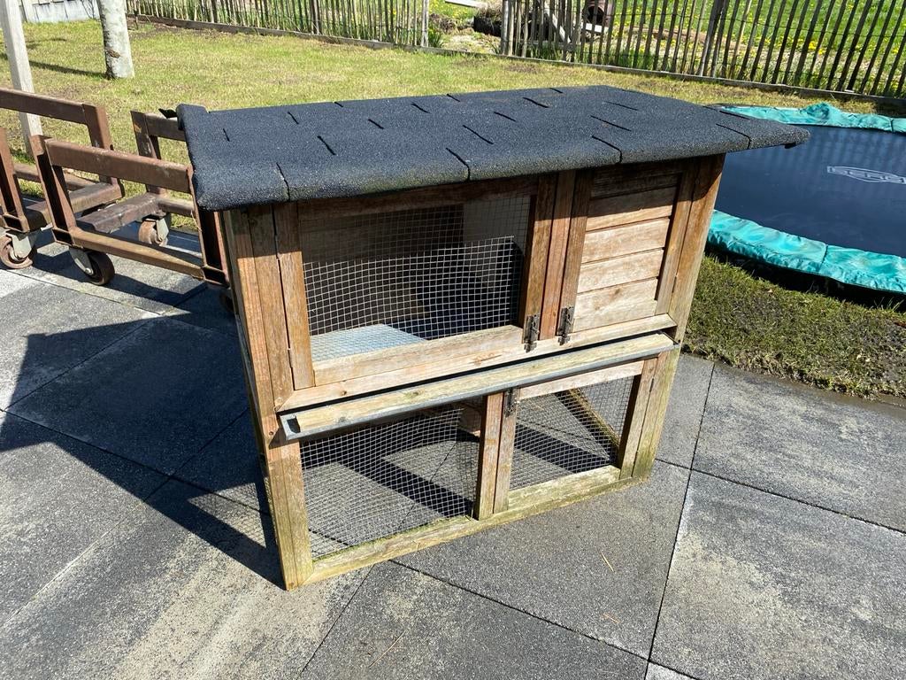 Konijnenhok - opknapper, Dieren en Toebehoren, Ophalen, Gebruikt, 90 cm of meer, Konijn