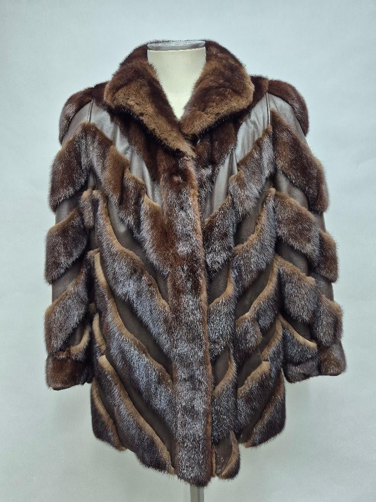 Bontjas echte Nerts Topjas! maat 38/40, Ophalen of Verzenden, Zo goed als nieuw, Maat 38/40 (M), Bruin