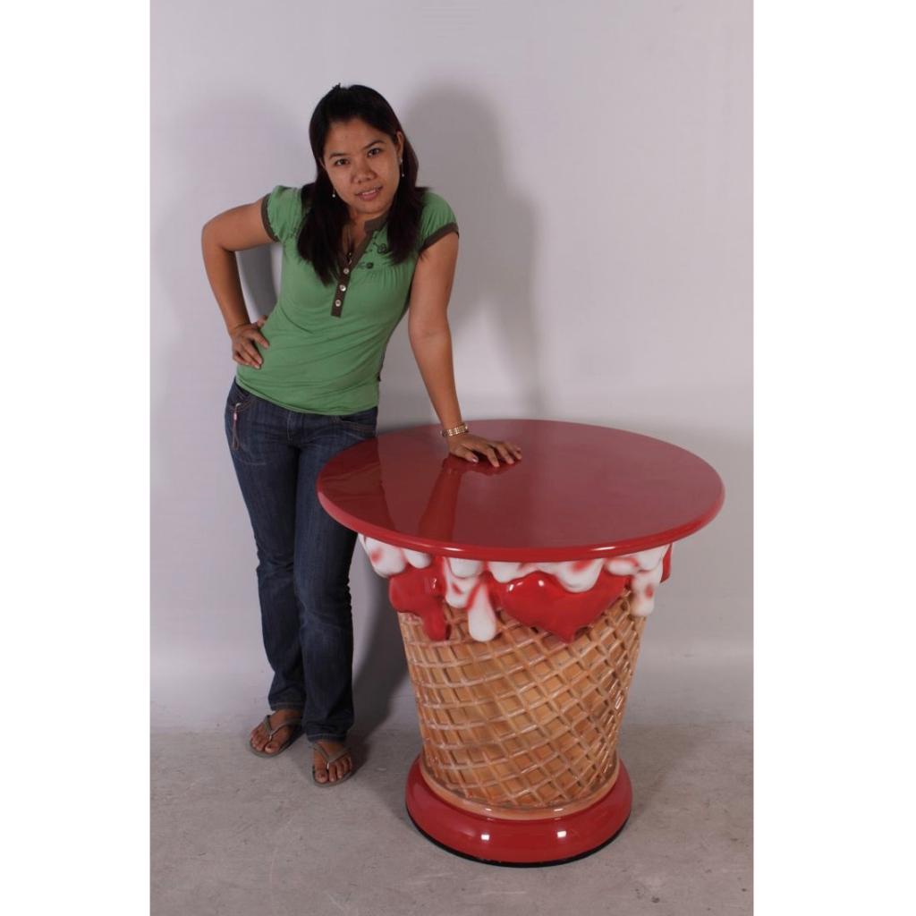 IJsjes ijsset - schepijs stoelen en ijs tafel polyester