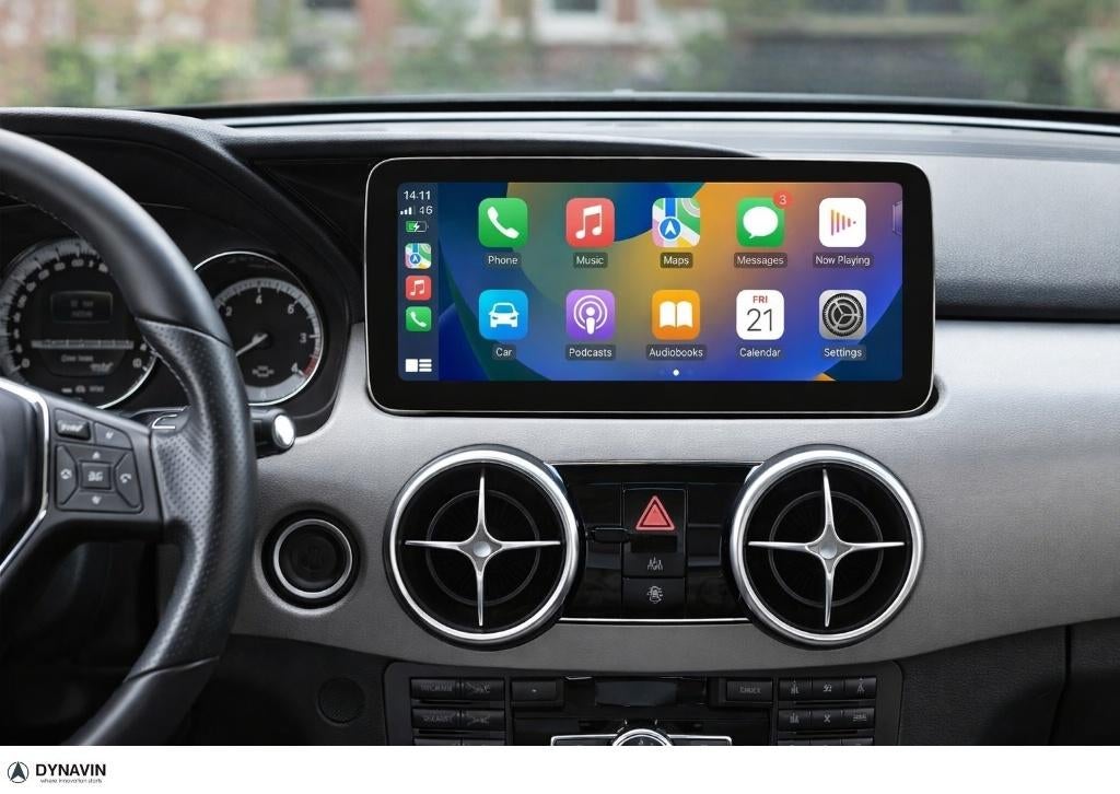 navigatie mercedes GLK carkit android 15 apple carplay usb