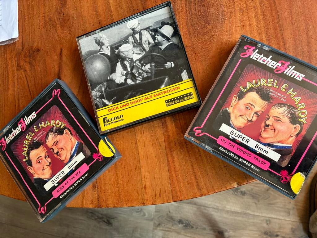 Super 8 films Laurel en Hardy, Audio, Tv en Foto, Filmrollen, Ophalen of Verzenden, 8mm film