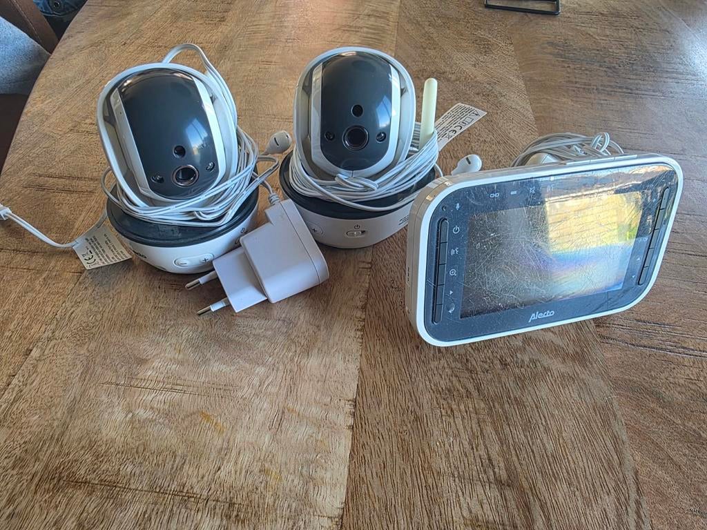 Babyfoon met 3 camera's, Kinderen en Baby's, Babyfoons, Ophalen of Verzenden, Gebruikt, Minder dan 100 meter, Camera