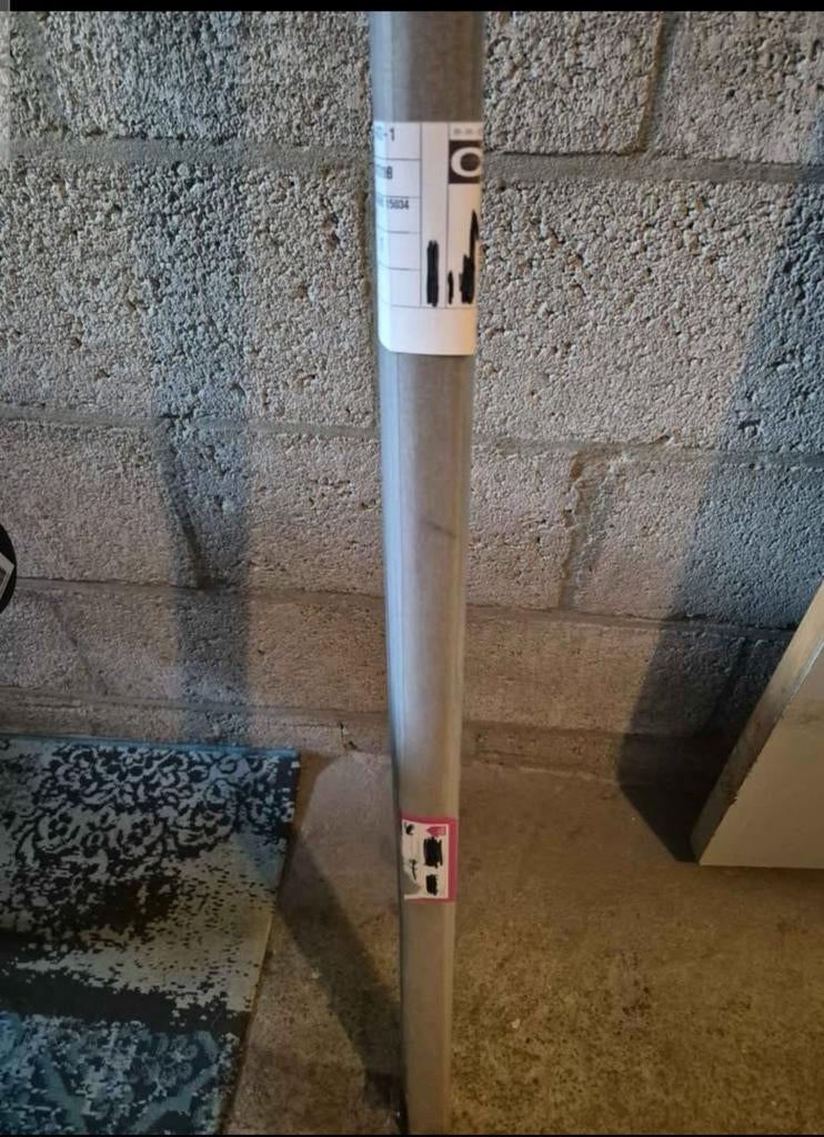 Rol Gordijn 180x200, Ophalen, Minder dan 100 cm, Wit, Nieuw