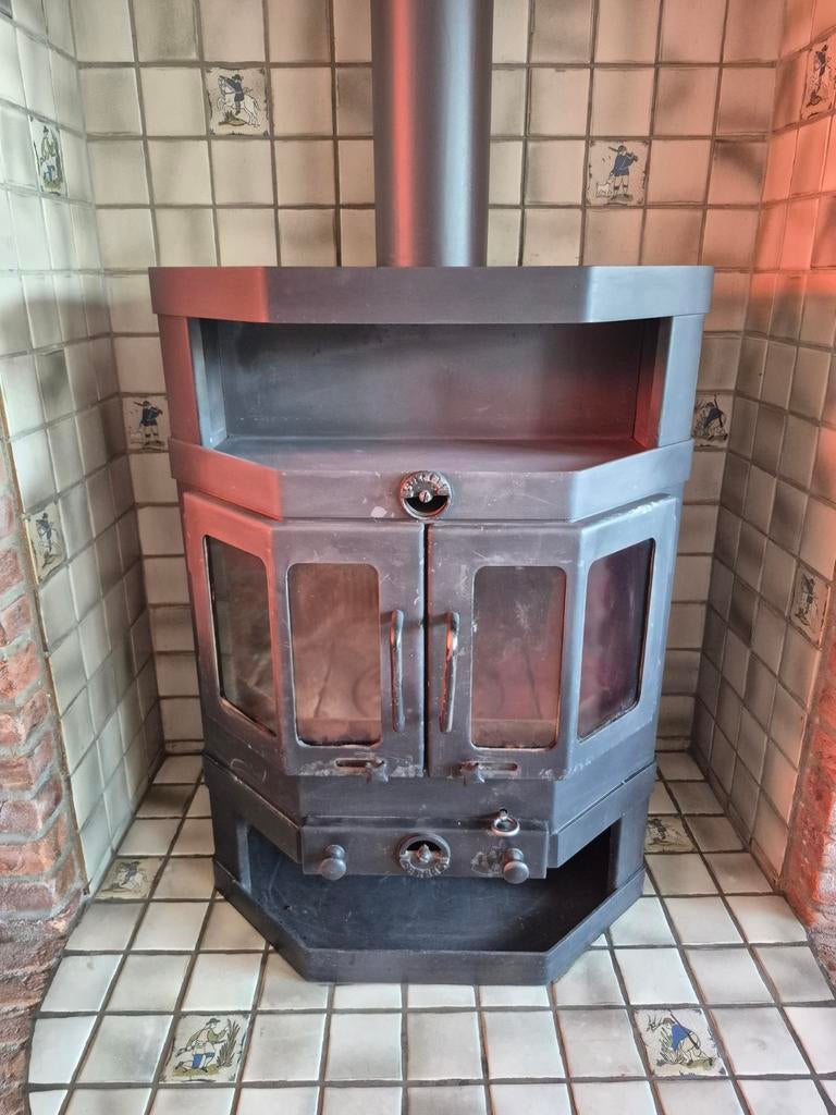 Barbas houtkachel - goed werkend en degelijk, Ophalen of Verzenden, Gebruikt, Vrijstaande haard, Houthaard