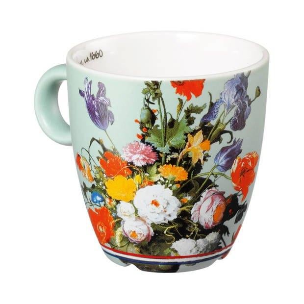 7 mokken Douwe Egberts oude meesters o.a v.Gogh, 5 motieven, Verzenden, Zo goed als nieuw, Overige stijlen, Kop(pen) en/of Schotel(s)