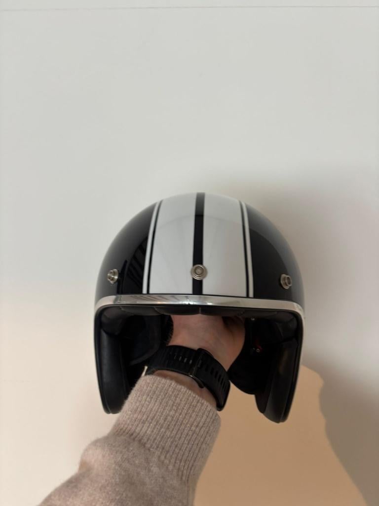 MT Helmets Retro Series jethelm zwart/wit maat XL, Motoren, Kleding | Motorhelmen, Overige merken, Dames, Ophalen of Verzenden