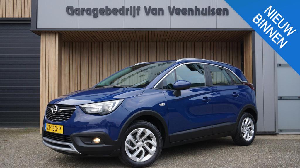 Opel Crossland X 1.2 110pk Turbo Innovation Stoel & Stuurver, Voorwielaandrijving, Gebruikt, 1199 cc, Blauw