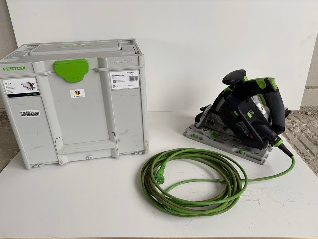 Festool TS 60 K invalzaag met Systainer, Ophalen, Invalzaag, Zo goed als nieuw, 30 tot 70 mm