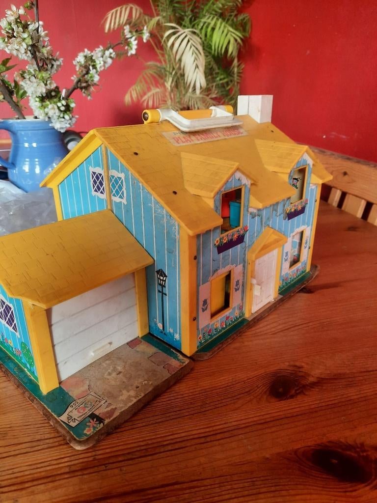 fisher price poppenhuis, Ophalen of Verzenden, Gebruikt, Speelset