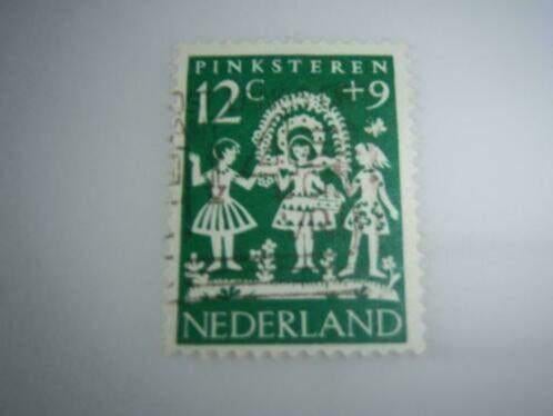 15: Nederland: Pinksteren 12 + 9 cent gestempeld, Verzenden, Na 1940, Gestempeld