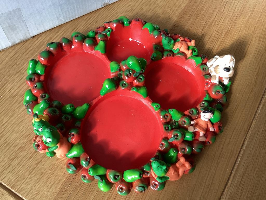 Suske en Wiske mokkenhouder Fruitmasters origineel, Ophalen of Verzenden, Zo goed als nieuw