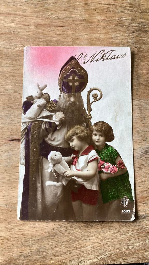 Oude ansichtkaart Sinterklaas 1942 Sint Niklaas, Ophalen of Verzenden, 1940 tot 1960, Gelopen