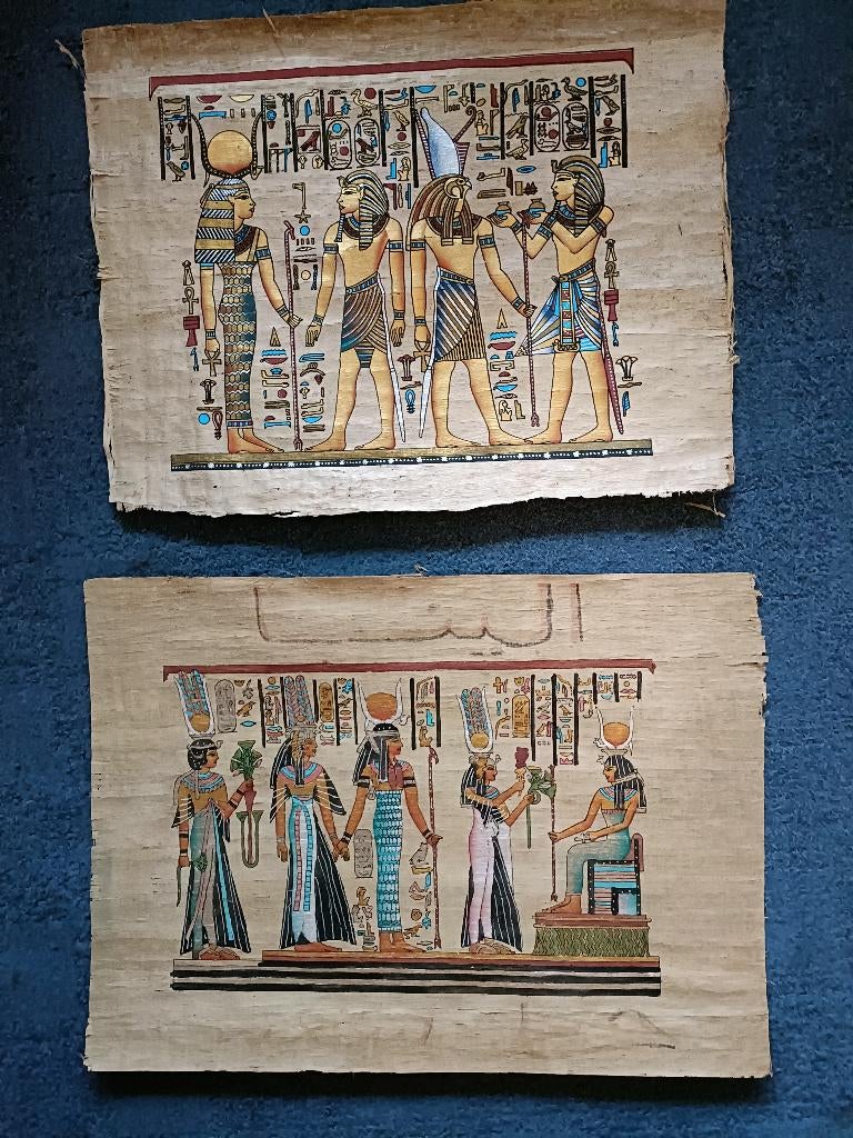 2 Pyrografie - inkt tekeningen op hout., Minder dan 50 cm, Gebruikt, Tekening, Ophalen of Verzenden