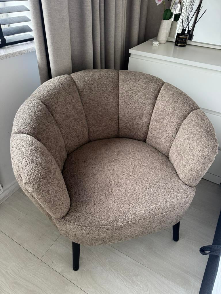 Teddy Bouclé fauteuil nieuw, Minder dan 75 cm, Nieuw, Ophalen of Verzenden, Stof