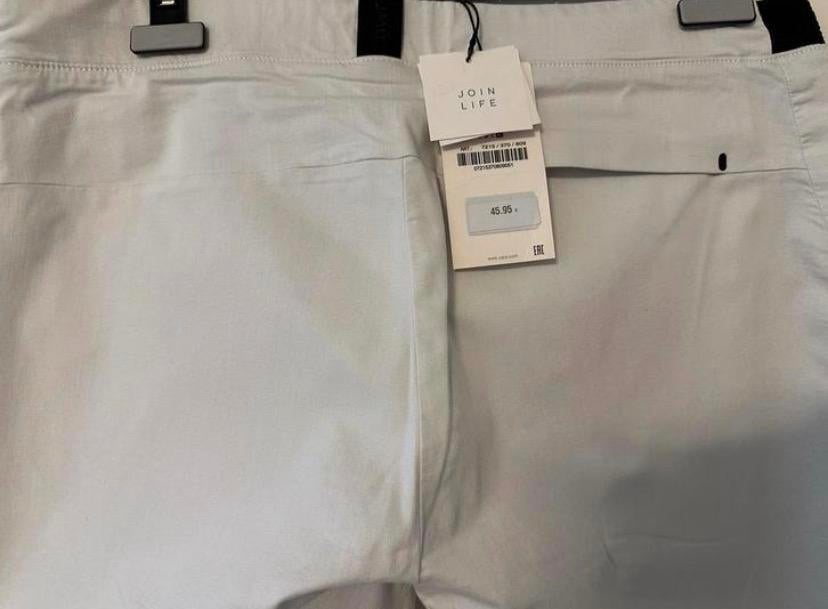 Nieuwe Zara broek maat L met originele labels, Ophalen of Verzenden, Nieuw, Maat 52/54 (L), Wit