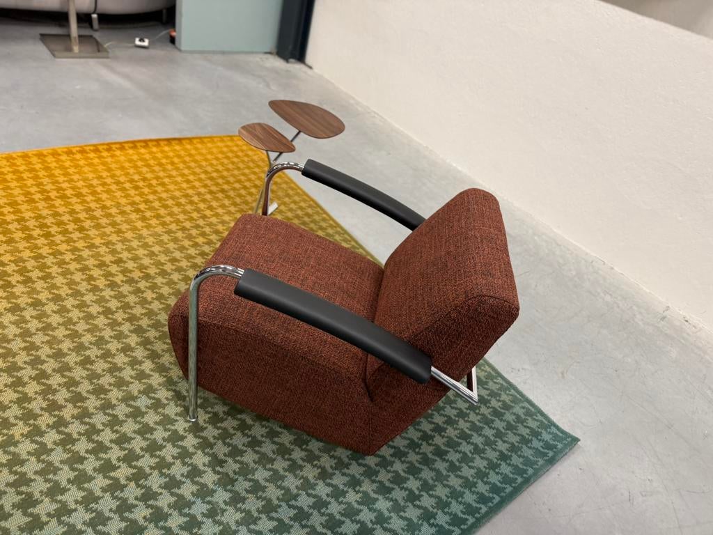 Nieuw Leolux Scylla fauteuil Migo Stof Design stoel Canyon, Leolux, Nieuw, 75 tot 100 cm, Ophalen of Verzenden