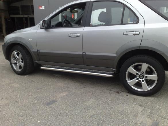 Kia Sorento 2003-2010 Sidebars met aluminium treeplank, Niet ingevuld, Niet ingevuld, Niet ingevuld