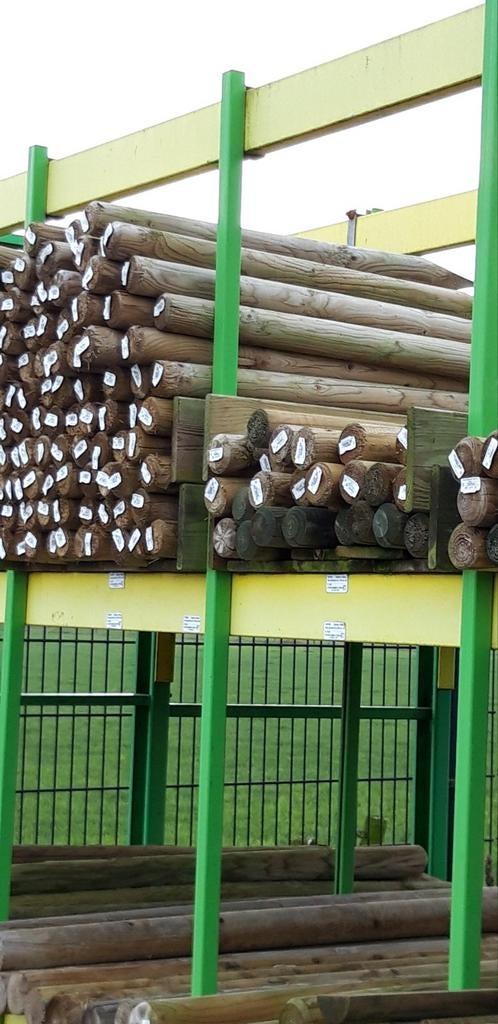 Pallisade palen o 6, Tuin en Terras, Palen, Balken en Planken, Nieuw, Palen, Minder dan 180 cm, Ophalen