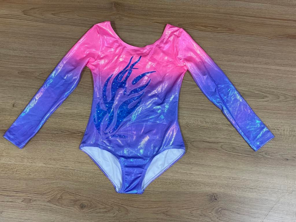 Nieuw paars/roze turnpak - maat 140/146, Sport en Fitness, Turnen, Paars, Nieuw, Turnpak(je), Kindermaat 122 t/m 140