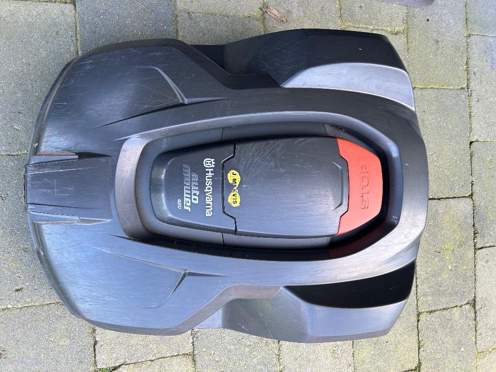 Husqvarna Automower 420, Tuin en Terras, Grasmaaiers, Gebruikt, Elektrische grasmaaier, 40 t/m 49 cm, Cirkelmaaier, Ophalen