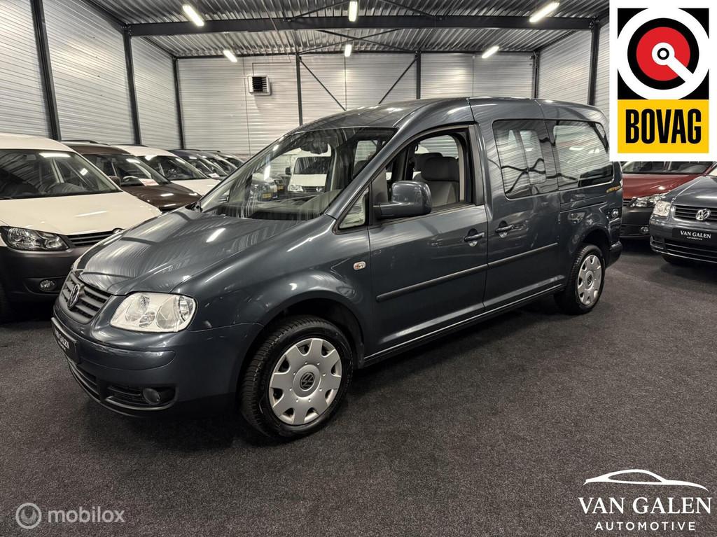 Volkswagen Caddy Maxi 1.6 Comfort 7p. Airco|Pdc|Apk, Voorwielaandrijving, 12 maanden, Gebruikt, Parkeersensor