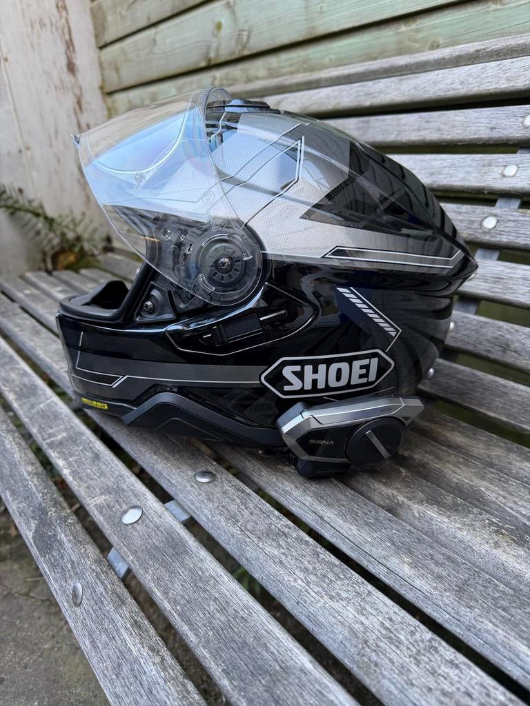 Shoei GT Air 2 motorhelm met Sena S50, Ophalen, M, Systeemhelm, Heren