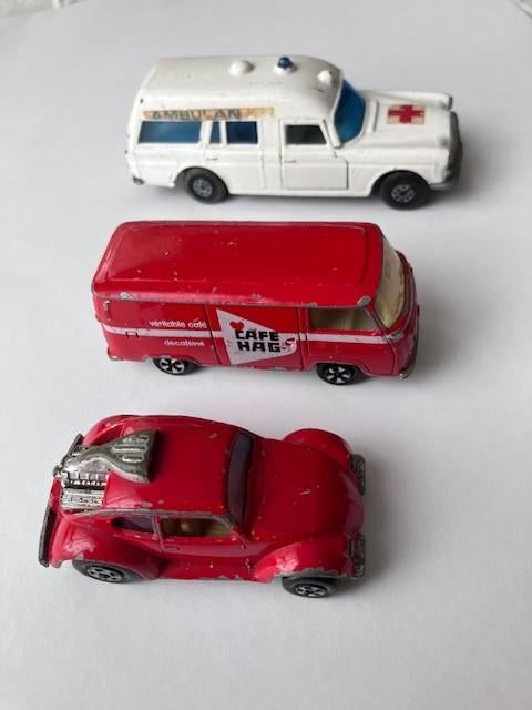 MatchBox:Mercedes K26,Vw 31 Volks-Dragon, Majorette Cafe Hag, Ophalen of Verzenden, Gebruikt, Auto, Matchbox