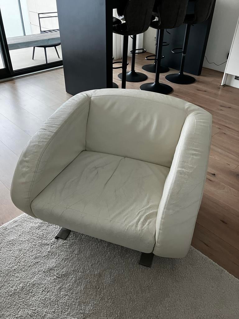 Witte fauteuil / grote stoel, Huis en Inrichting, Stoelen, Ophalen, Gebruikt, Wit, Onbekend