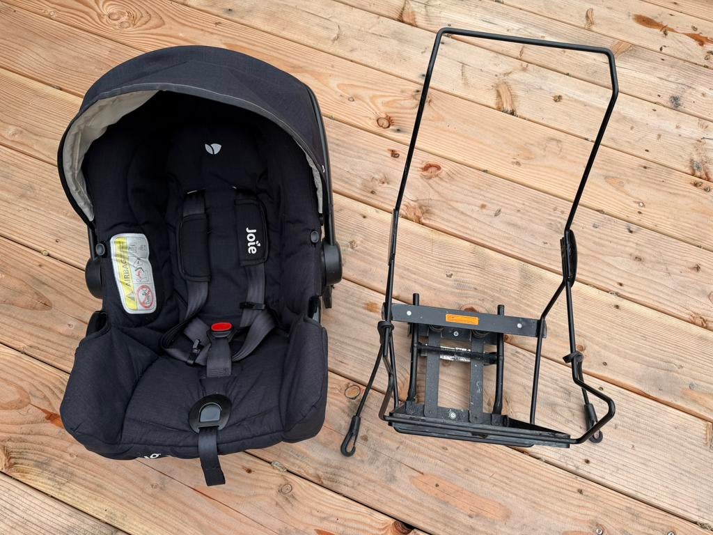 Maxi Cosi Joie met adapter voor bakfiets, Ophalen of Verzenden, Zo goed als nieuw, Maxi-Cosi