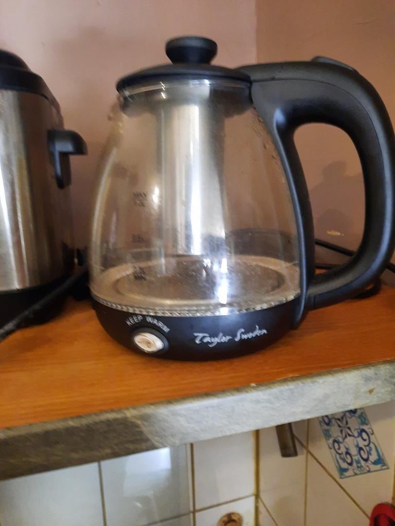 Waterkoker met oplader, geeft blauw licht, Witgoed en Apparatuur, Waterkokers, Ophalen of Verzenden