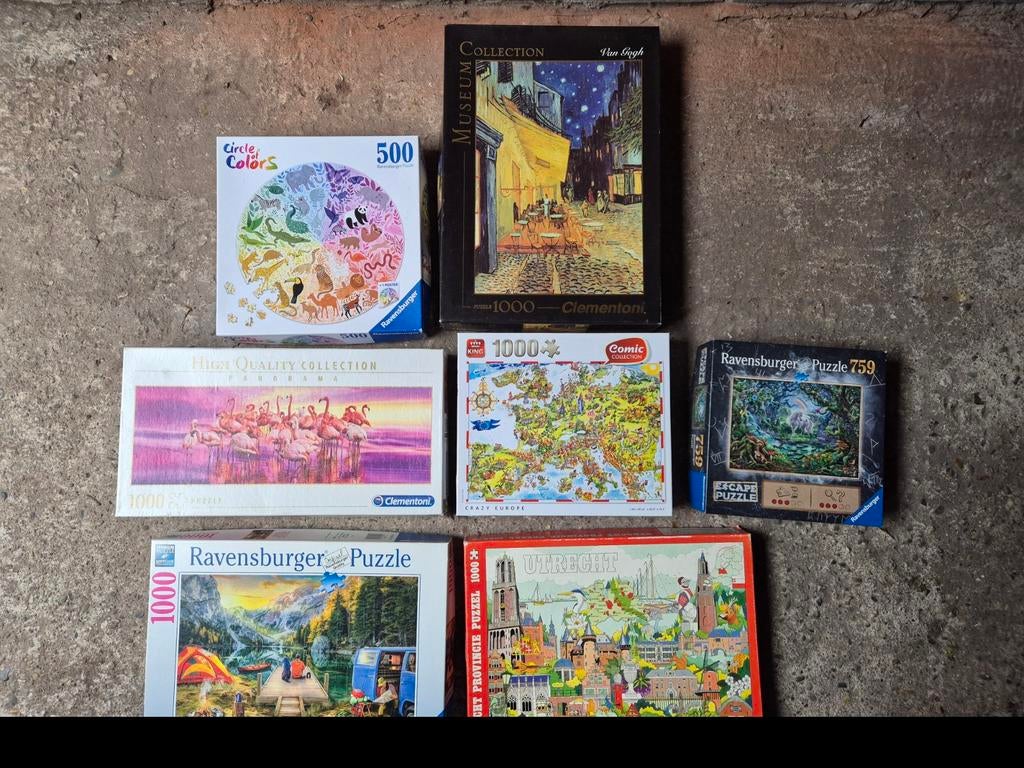 Ravensburger puzzels, Ophalen, 500 t/m 1500 stukjes, Zo goed als nieuw