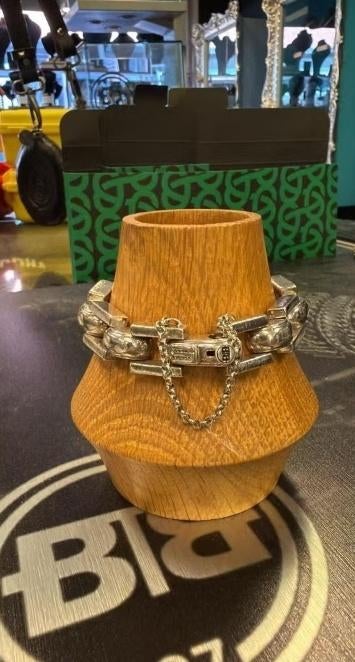 BUDDHA TO BUDDHA ARMBAND TYPE 020 F BATUL 1 CM 21CM € 299,95, Ophalen of Verzenden, Zo goed als nieuw, Zilver, Zilver