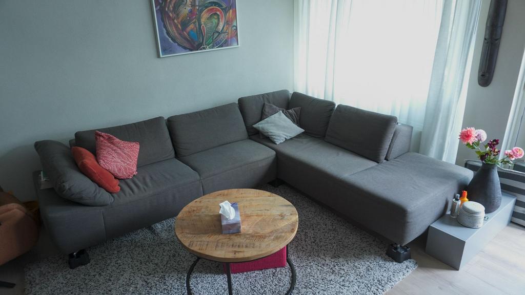 Hoekbank Montel, Ophalen, Gebruikt, Stof