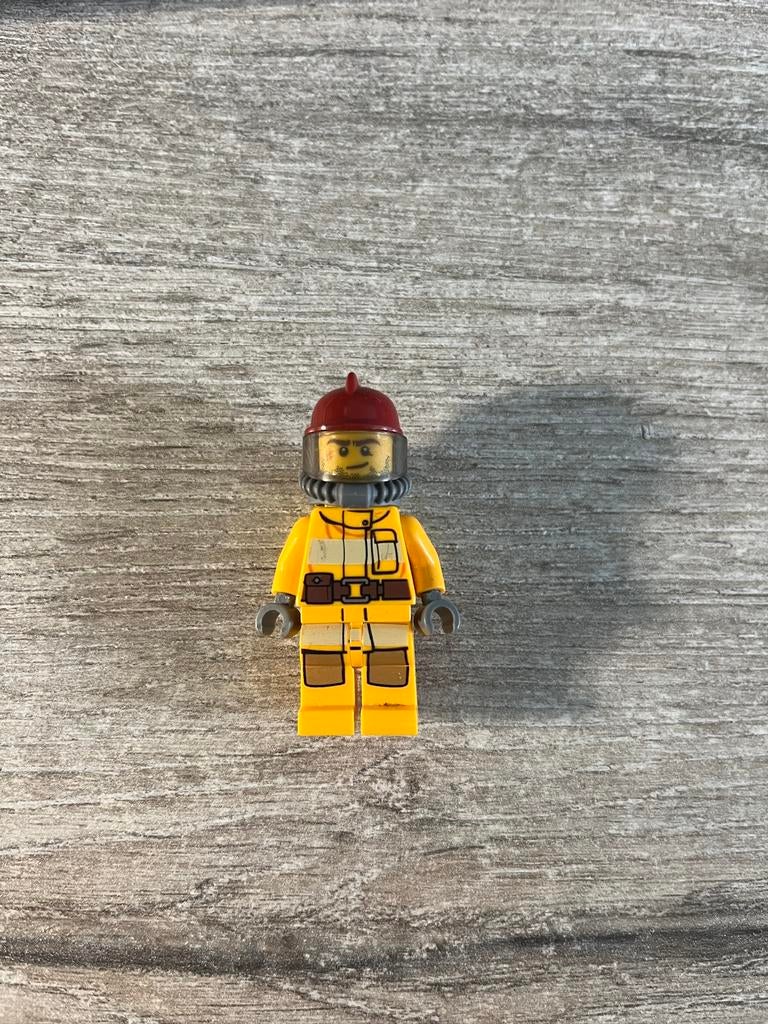 Lego minifigure cty0287 firefighter brandweer, Ophalen of Verzenden, Zo goed als nieuw