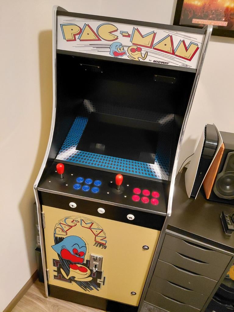 Pac-Man Arcade Kast met 3500 Spellen, Ophalen, Overige genres, 2 spelers, Eén computer