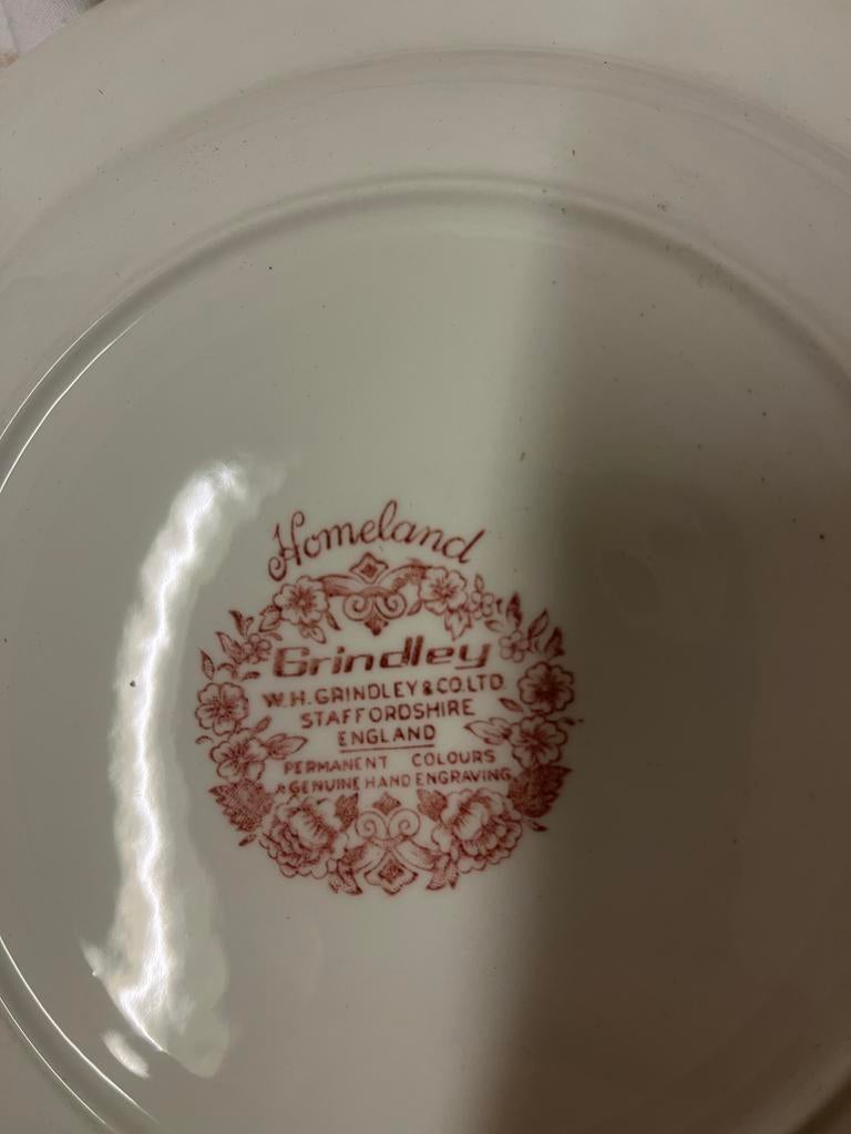 Twee Homeland Grindley borden, Antiek en Kunst, Antiek | Servies los, Ophalen of Verzenden