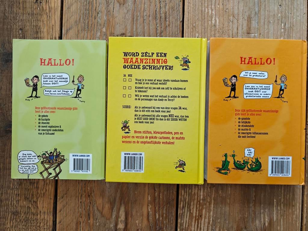 3 Boeken van de serie:  Waanzinnige., Ophalen of Verzenden, Zo goed als nieuw, Fictie algemeen