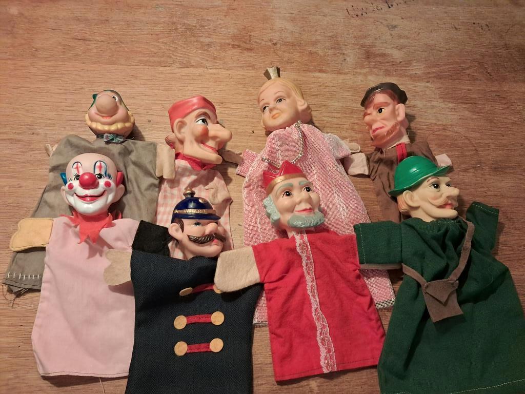 Set van 8 handpoppen, Ophalen of Verzenden, Jongen of Meisje