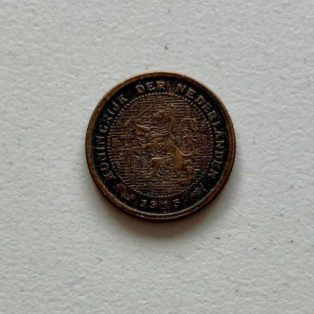 Nederland halve cent 1915 in Prachtig, Verzenden, Koningin Wilhelmina, Overige waardes