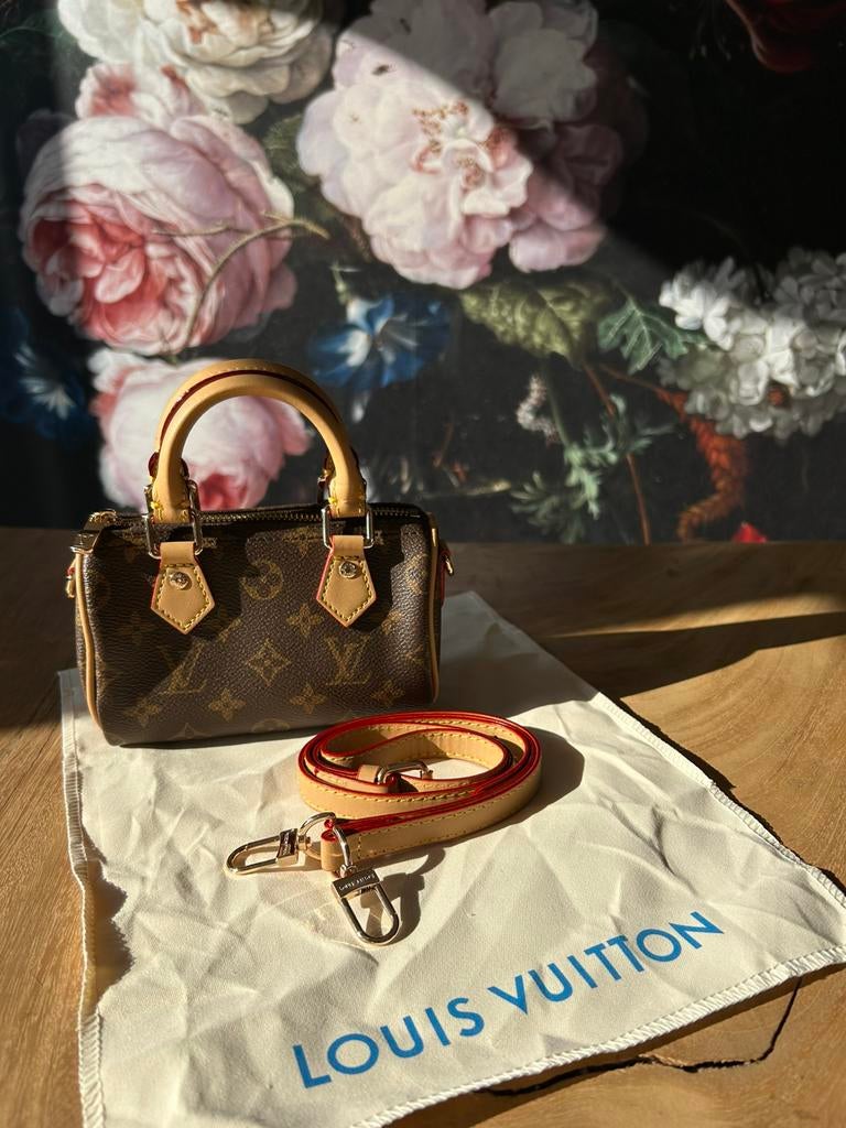 Louis tas bag speedy nano, Ophalen of Verzenden, Zo goed als nieuw, Zwart