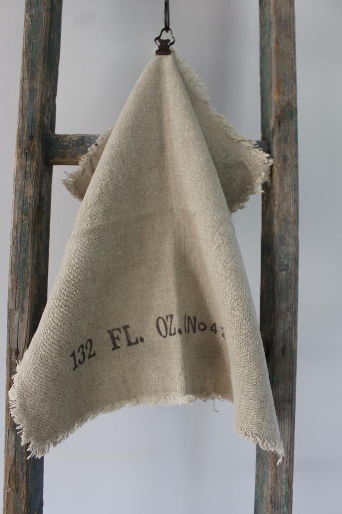 Stoere shabby linnen doek 45 x 45 cm. Nr.1 *Pronck & Praal*, Ophalen of Verzenden, Nieuw