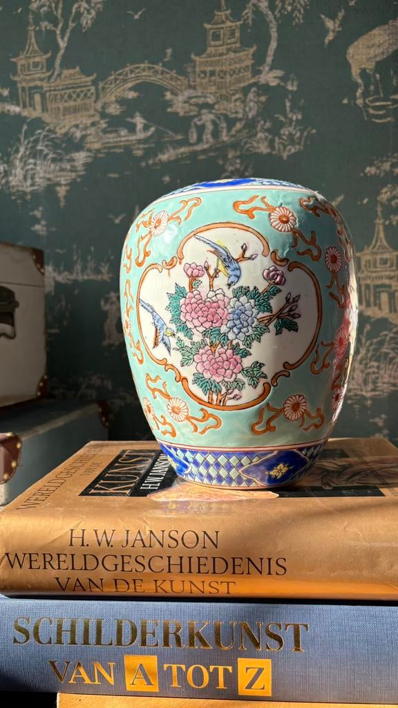 Chinese porseleinen vaas pot, Antiek en Kunst, Ophalen of Verzenden