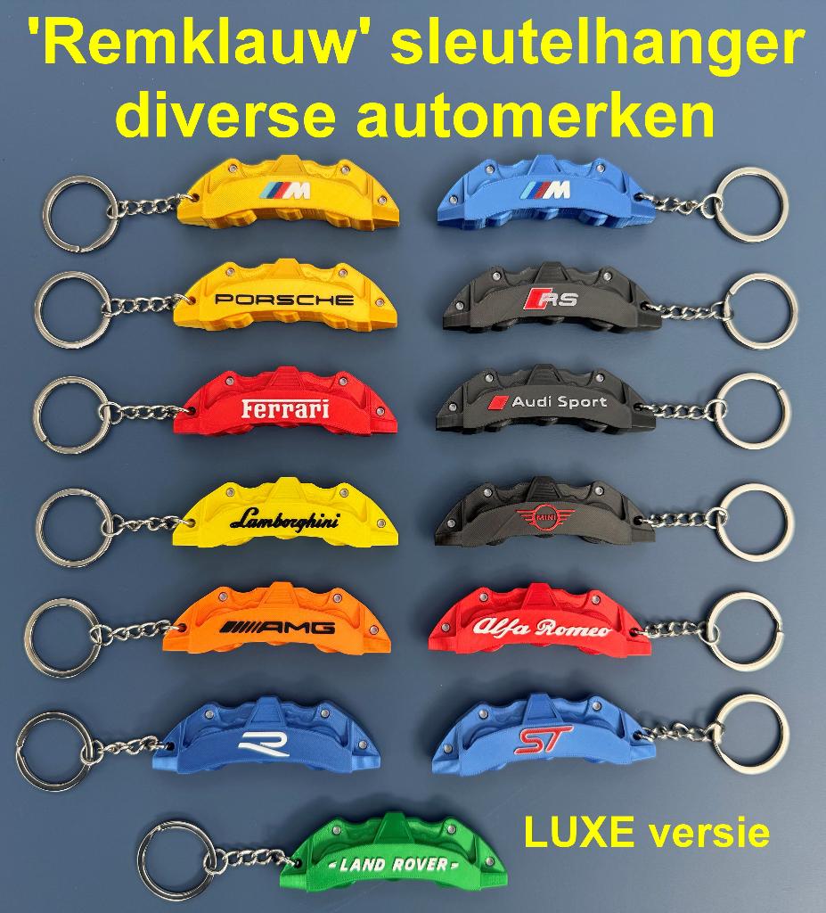 'Remklauw' sleutelhanger diverse automerken - LUXE versie, Ophalen of Verzenden, Nieuw, Merk