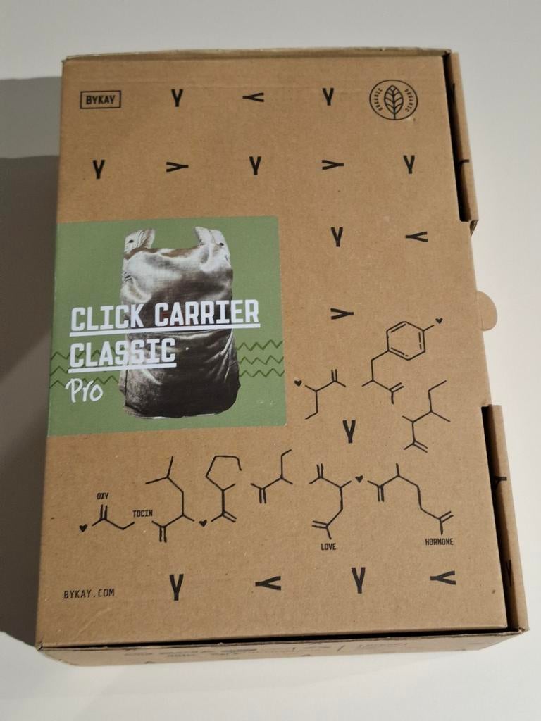 ByKay Click Carrier Classic Pro Draagzak - Shiny Velvet Jade, Nieuw, Buik, Draagzak, Ophalen