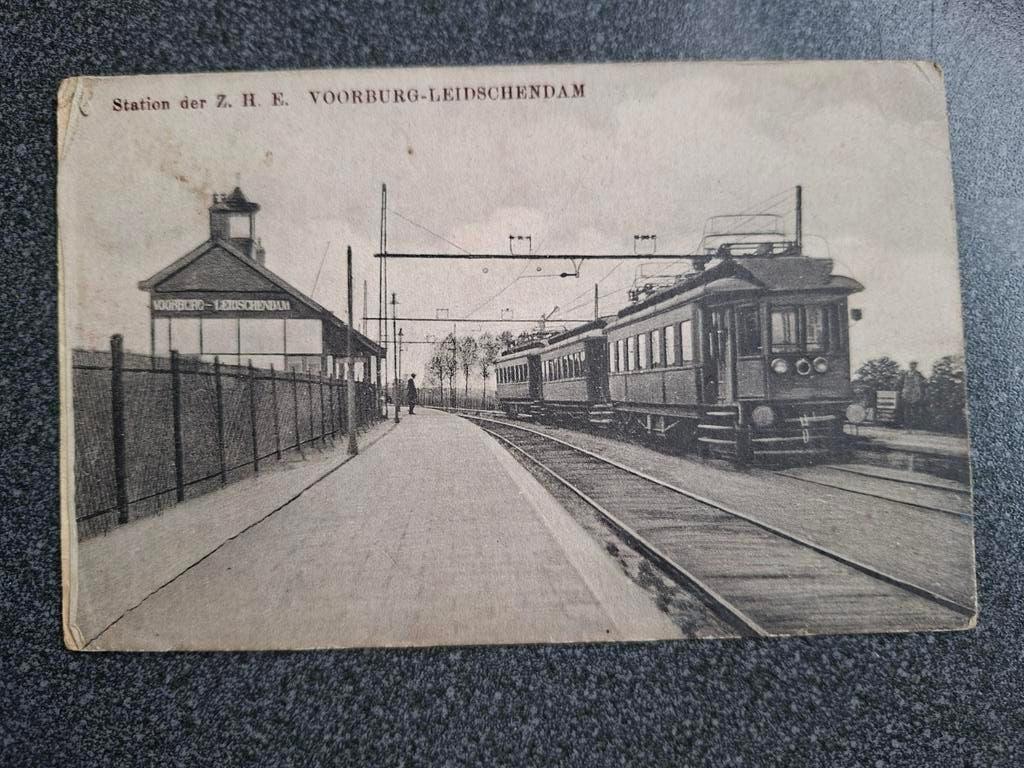 Voorburg _ Leidschendam  station Z.H.E., Ophalen of Verzenden, Voor 1920, Ongelopen, Zuid-Holland